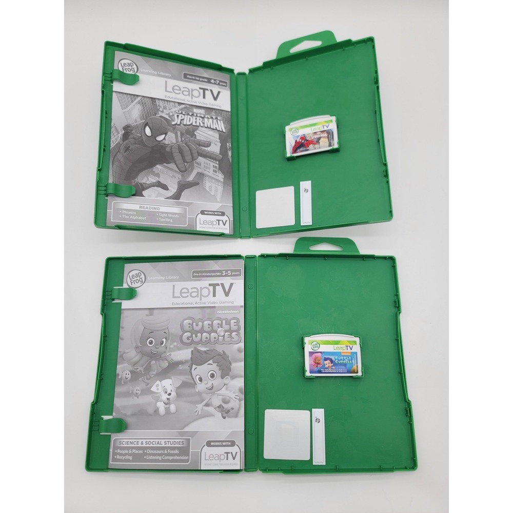 LeapFrog LeapTV Educational Game System Bundle 7 Games Camera Tested READ - Picture 5 of 7